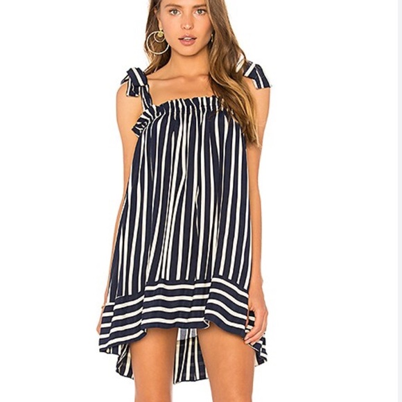 Faithfull the Brand Dresses & Skirts - Faithful The Brand Revolve Ocean Dip Dress in Mazur Stripe Print Blue Cream